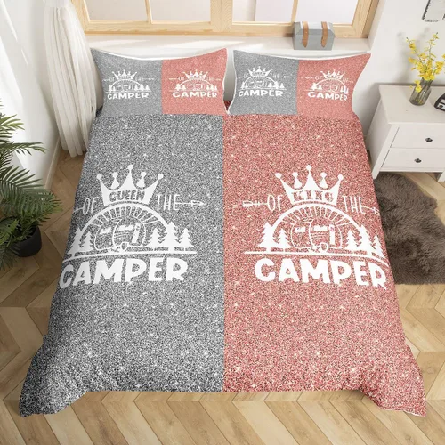 Miniatura 11 de Erosebridal Lake House Twin Bed Set for Boys Girls Kids, Blue and Beige Lakehouse 2Pcs Duvet Cover with Zipper, Rustic Farmhouse Bedding Sets