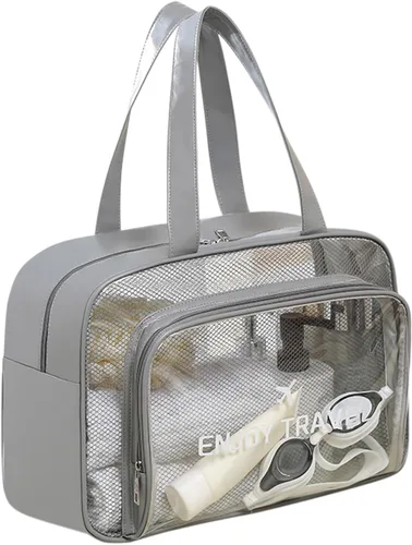 Miniatura 8 de DAPOWER Neceser de viaje para mujeres y hombres, bolsa de ducha grande para viajes/gimnasio, bolsa de playa transparente impermeable a prueba