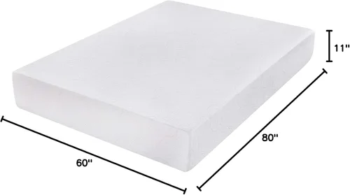 Miniatura 2 de Colchón de espuma viscoelástica de lujo PrimaSleep de 17, 23 y 28 cm, Espuma, Blanco