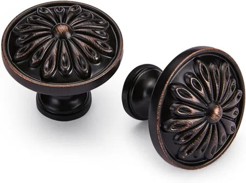 Miniatura 9 de Pomo Redondo con Placa Trasera - Paquete de 10 (Perilla de 1-1/5" y Placa de 5-4/5"), Pomos de Cajón Gris Plomizo, Estilo de Moda para Decoración