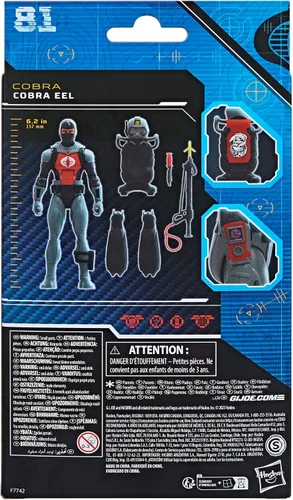 Miniatura 11 de G.I. Joe Classified Series Cobra EEL, figuras de acción coleccionables de G.I. Joe de 81, figuras de acción de 6 pulgadas para niños y niñas, con 6
