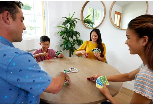 Miniatura 3 de Juego de cartas UNO Flex, juegos divertidos para adultos y noches de juegos de fiesta, de 2 a 6 jugadores