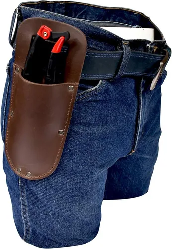 Miniatura 2 de Hide & Drink, Funda de cuero grueso para tijeras de podar con lazo para cinturón, funda de tijeras de jardín, sierra plegable, bolsa de herramientas