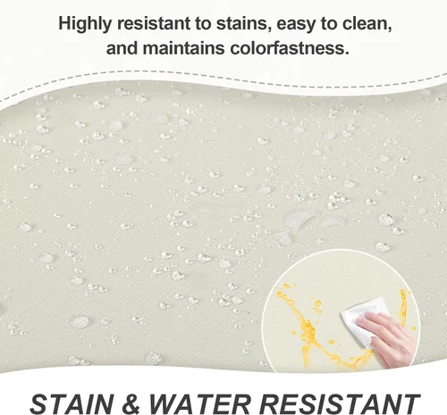 Miniatura 5 de BPS Cojín para silla mecedora de 20 x 20 pulgadas, resistente a la decoloración y al agua, cojines para sillas de patio con funda extraíble