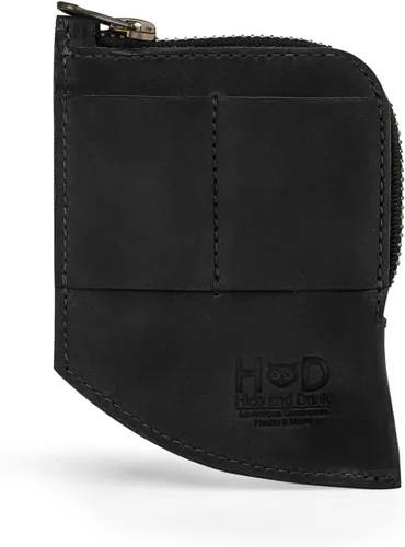 Miniatura 8 de Hide & Drink, Billetera de bolsillo EDC, organizador de efectivo curvado, soporte para tarjetas frontal delgado, clip para dinero, cuero de grano