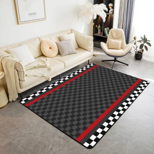 Miniatura 4 de Alfombra de Juego de Autos de Carreras para Niños, Alfombras de Juego para Niños, Alfombra de Sala de Juegos para Niños con Respaldo de Goma
