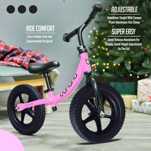 Miniatura 6 de Bicicleta de equilibrio Banana Bike - Bicicleta ligera para niños pequeños - Sin pedal con manillar y asiento ajustables - Bicicleta de Rosa