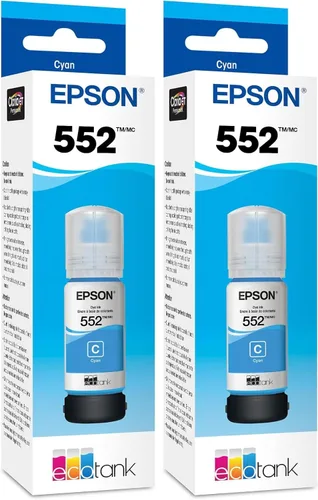 Miniatura 9 de Epson 552 EcoTank Ink Botella de ultra alta capacidad cian (T552220-S) Funciona con ET-8500, 8550