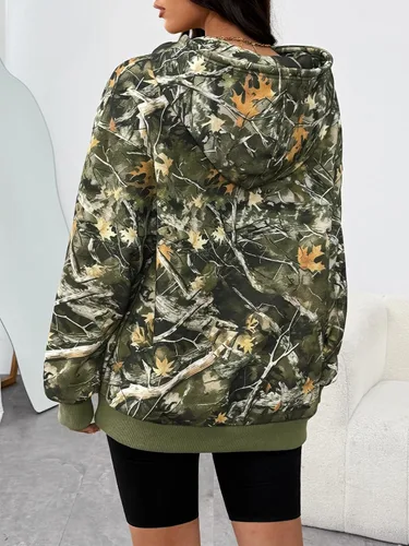 Miniatura 171 de Trendy Queen - Sudaderas extragrandes con capucha para mujer, suéteres de manga larga, sin botones, de vellón, de otoño, ropa de invierno