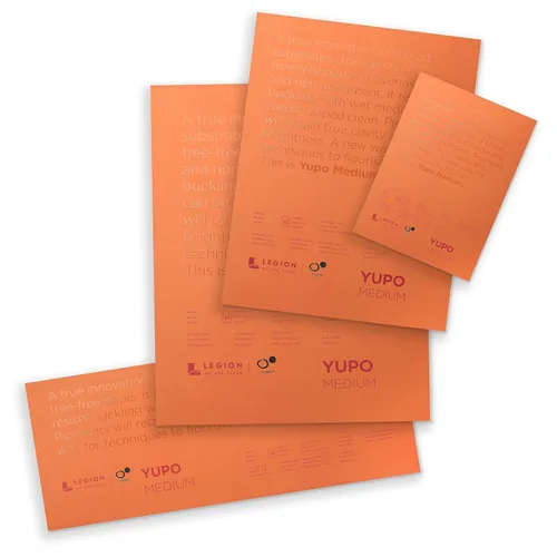 Miniatura 6 de Legion Paper L21YUP197WH1114 Papel sintético para encuadernar, para acuarelas, sin ácido, resistente al agua, de 11 x 14 pulgadas, de polipropileno