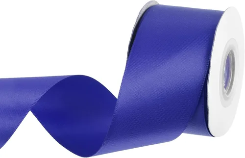 Miniatura 45 de MECCANIXITY Cinta de satén de 3/8 pulgadas de 50 yardas, de grogrén, de seda sólida, fina para ramo de boda, para regalo del día de San Valentín