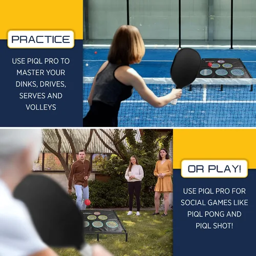 Miniatura 4 de Pro Pickleball Target Net – Equipo de práctica de pickle ball y juegos sociales, sistema de objetivo, práctica de almohadilla de inmersión