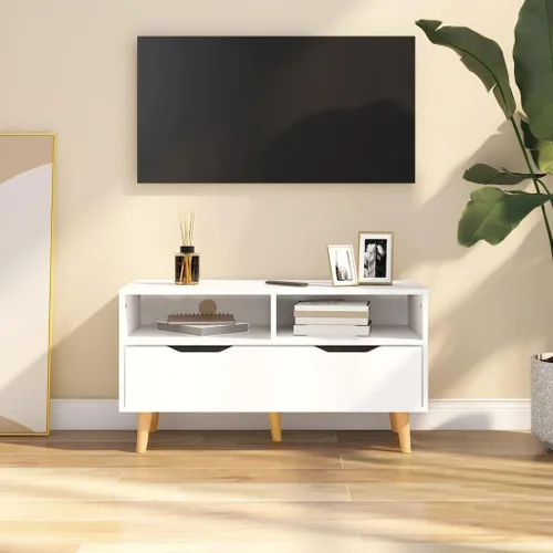 Miniatura 16 de TV Stand, Television Stands Media Console Entertainment Center Console Table Suitable for Living Room Home Office Bedroom Lounge High Gloss Black