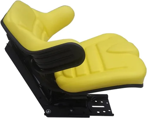Miniatura 2 de Asiento de suspensión amarillo para tractor John Deere 1020, 1530, 2020, 2030, 2040 2240