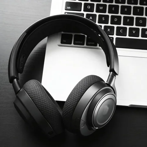 Miniatura 7 de Defean Almohadillas de tela de malla de repuesto compatibles con auriculares SteelSeries Arctis Nova Pro Wired, Nova Negro