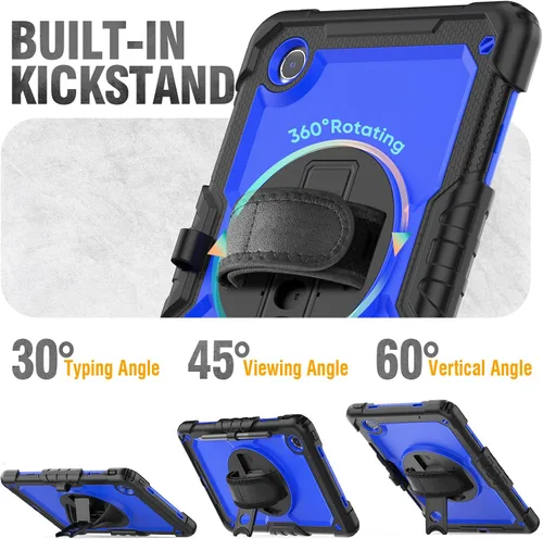 Miniatura 4 de HXCASEAC Funda para Samsung Galaxy Tab S6 Lite de 10,4 pulgadas, protectora con protector de pantalla/correa de mano/soporte para bolígrafo S, a