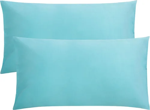 Miniatura 22 de FLXXIE Juego de 2 fundas de almohada de microfibra tamaño Queen, fundas de almohada suaves con cierre de sobre, fundas de almohada resistentes a
