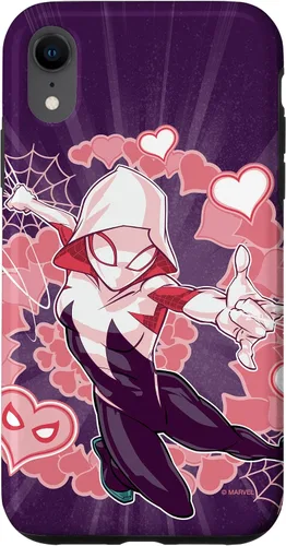 Miniatura 25 de Marvel Spider-Man Into The Spider-Verse Gwen Stacy Hearts - Carcasa para iPhone 17