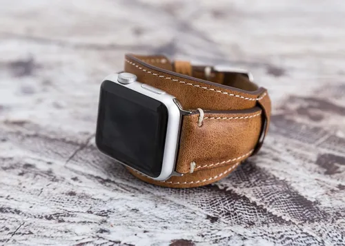 Miniatura 8 de VENOULT - Correa de cuero genuino para Apple Watch de 1.929 in a 1.496 in para Watch Series 11-1, hombre o mujer 1.772 in, 1.732 in, 1.614 in, 1.575