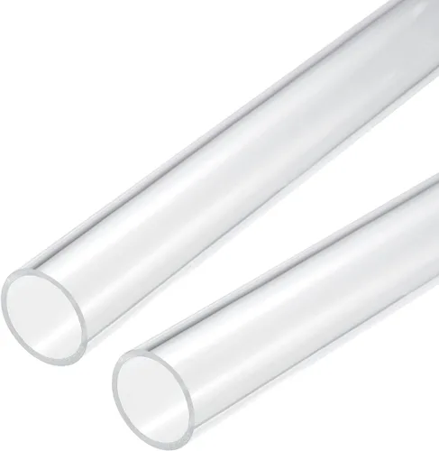 Miniatura 10 de MECCANIXITY Tubo acrílico transparente rígido redondo tubo 0.472 in (1/2") ID 15mm (0.6") OD 10" para lámparas y linternas, sistema de refrigeración