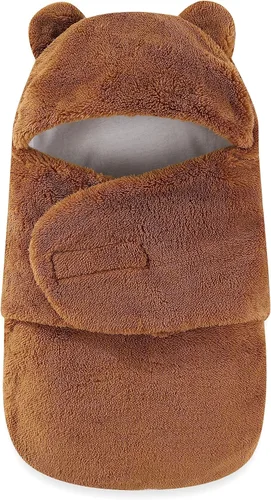 Miniatura 21 de AiWMGL Manta de Forro Polar para Bebé de Invierno 0-3 Meses Niños Niñas Envoltura Ajustable para Recién Nacido Suave y Cálida Saco de Dormir de Felpa