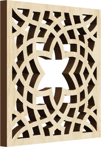 Miniatura 36 de París - Paneles de pared decorativos de madera con calado, extra pequeños, 7 3/8 pulgadas de ancho x 7 3/8 pulgadas de alto x 1/4 pulgadas de alto