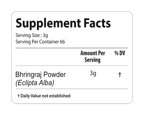 Miniatura 2 de Bixa Botanical Polvo Bhringaraj Eclipta Alba 7 oz Sin gluten, tratado al vapor, vegano, 100% puro.