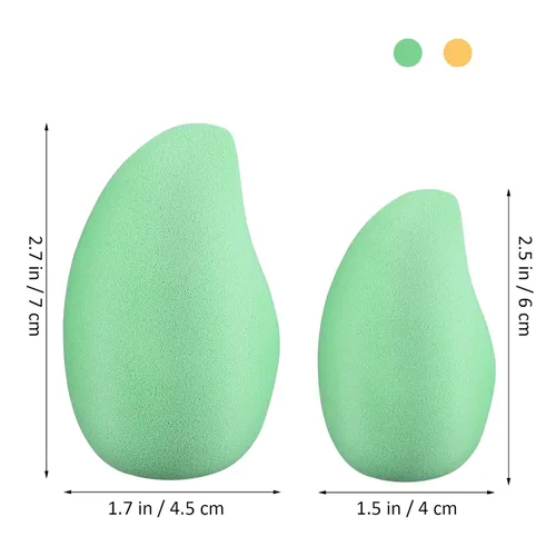 Miniatura 2 de FOMIYES Mango en forma de esponja 4pcs belleza huevo maquillaje Miss esponja polvo poliuretano punta punta esponja