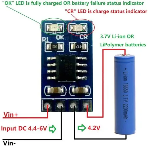 Miniatura 7 de 1A 4. 2V 3. 7VLiPo Li ion Cargador de batería de litio MPPT Módulo de controlador solar de batería de litio Módulo solar (sin clavija)