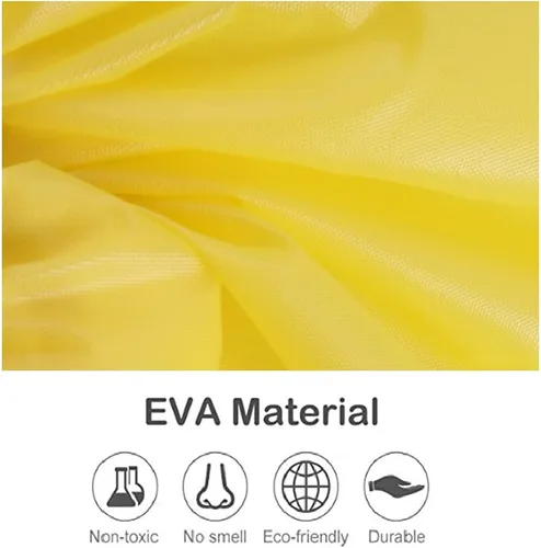 Miniatura 4 de Poncho de lluvia para adultos, reutilizables, paquete de 2 a 5 unidades, capa impermeable de EVA con capucha, equipo de lluvia para hombres