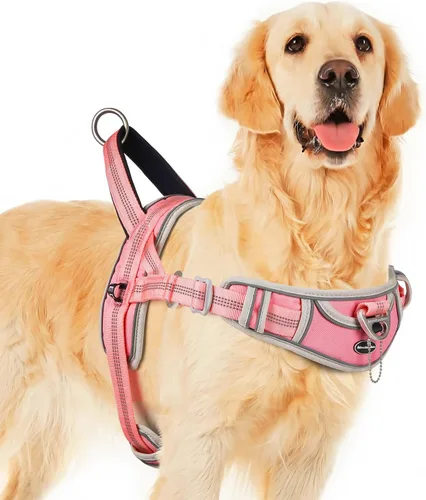 Miniatura 10 de ADVENTUREMORE Arnés para perros grandes, antitirones, arnés deportivo para perro, reflectante, transpirable, chaleco para perro, a prueba de Al
