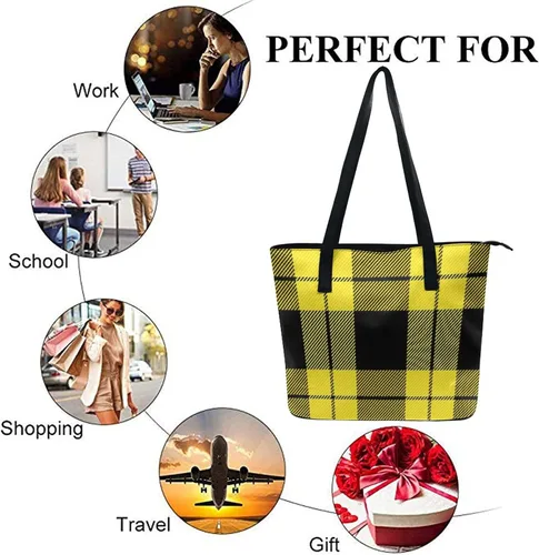 Miniatura 6 de Bolsos grandes de cuero y bolsos de mano de gran capacidad para viajes