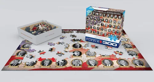 Miniatura 3 de Rompecabezas de Presidentes de EE. UU. de EuroGraphics (300 piezas)