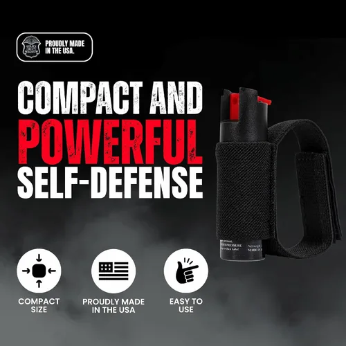 Miniatura 3 de POLICE MAGNUM Aerosol de pimienta para autodefensa - Equipo de seguridad para correr, trotar, caminar por la noche, fabricado en los Estados Unidos