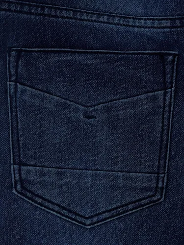 Miniatura 2 de Ethanol Pantalones de mezclilla súper cómodos, rectos, tejido elástico de elastano con cinco bolsillos.