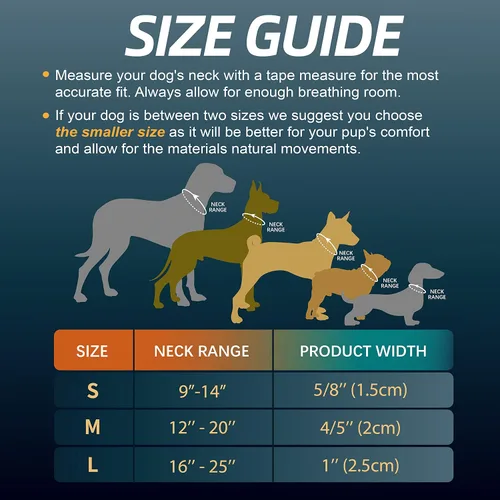 Miniatura 3 de Collar de perro acolchado suave, cuello de 16 a 25 pulgadas, collar ajustable resistente con logotipo reflectante 3M para perros medianos y grandes