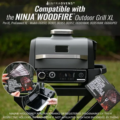 Miniatura 6 de INFRAOVENS Revestimiento de bandeja de goteo para parrilla de exterior Ninja Woodfire OG701 OG751 Bandeja reutilizable no desechable y hoja