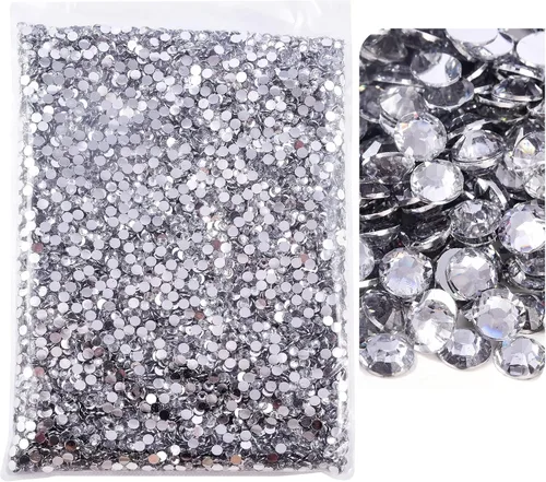 Miniatura 43 de 50000 piezas de diamantes de imitación con parte posterior plana, resina sin termoadhesión, gran cantidad al por mayor para manualidades, bricolaje