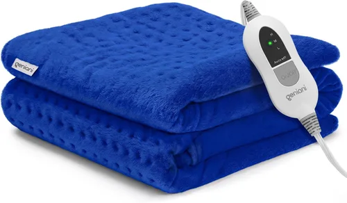 Miniatura 10 de Geniani - Almohadilla térmica eléctrica para alivio del dolor de espalda y calambres, apagado automático, almohadilla térmica suave para terapia