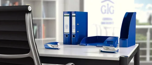 Miniatura 10 de Leitz Perforadora de agujero, 30 hojas, barra guía con marcas de formato, metal, gama NeXXt, 50080035 - Azul