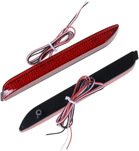 Miniatura 4 de x xotic tech Reflector LED Reflector de freno trasero de parada trasera antiniebla compatible con Toyota Avalon Sienna o Lexus IS-F RC250, rojo