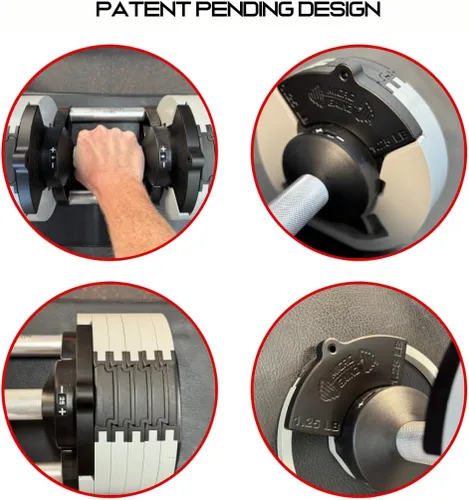 Miniatura 7 de Micro Gainz - Accesorio magnético de peso de 1.25 libras para mancuernas ajustables estilo Nuobell, elige 2 o 4 placas de peso magnéticas, ideal