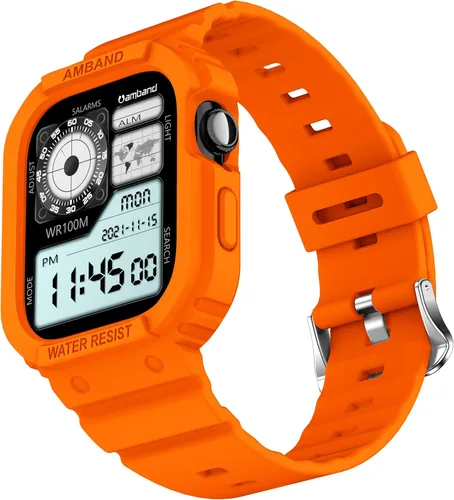 Miniatura 51 de amBand E1 Sport Case Band for Apple Watch Ultra 3/2/1 & SE 3/2/1 & Series 11 10 9 8 7 6 5 4 3 49mm 46mm 45mm 44mm 42mm 41mm 40mm 38mm, Shockproof &