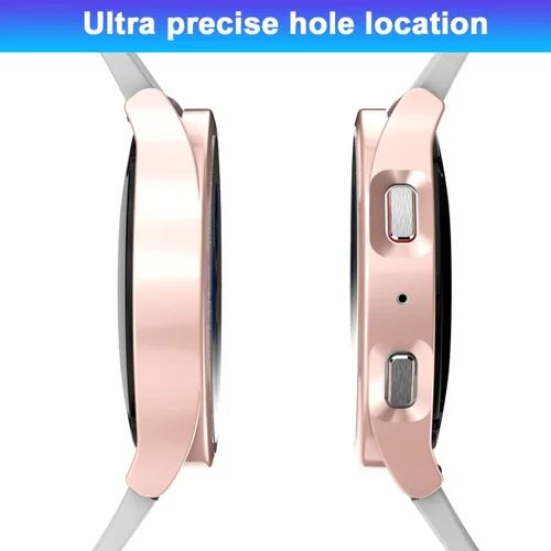 Miniatura 5 de Rc-Z Funda protectora de pantalla para Samsung Galaxy Watch 5/Galaxy Watch 4 de 1.575 pulgadas, [6+6 unidades] Protector de pantalla de repuesto
