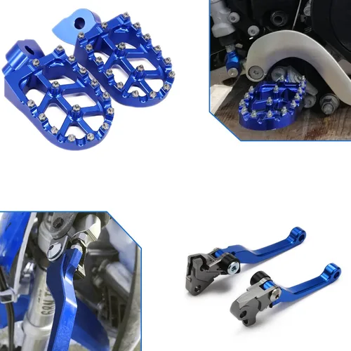 JFG Racing Estriberas de motocicleta y palancas de embrague de freno para YZ125/250 2015-2025, YZ250F/YZ450F 2009-2025, YZ125X/YZ250X