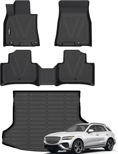 Miniatura 54 de Tapetes de piso para todo clima y forro de carga con respaldo para Chevrolet Suburban de 7 asientos 2021-2025 / GMC Yukon XL de 7 asientos