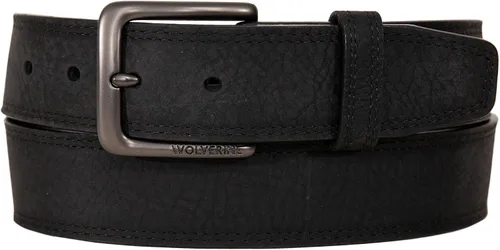 Wolverine Men's Full Grain Leather Work Belt Workwear Heavy Duty Utility Rugged Durable Metal Buckle