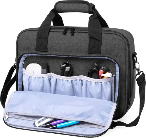 Miniatura 2 de LUXJA Funda para proyector, bolsa para proyector con bolsillos de almacenamiento para accesorios