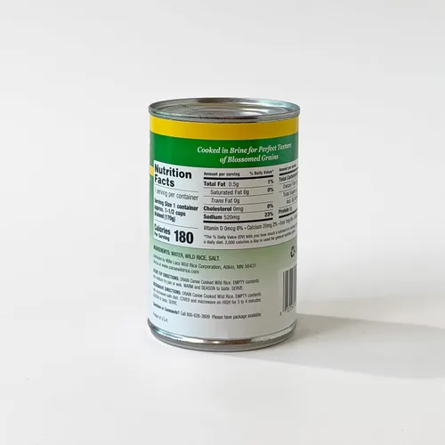 Miniatura 3 de Canoe Arroz salvaje cocido, latas de 15 oz (caja de 12)
