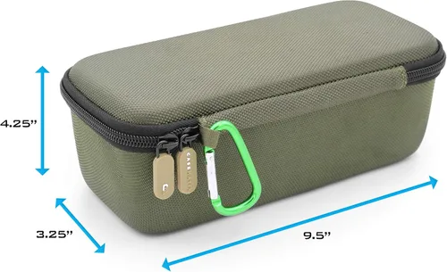 Miniatura 2 de CASEMATIX Funda compatible con radio Midland de 2 vías, Cobra de mano, radio CB de mano Uniden y más, solo funda de viaje portátil